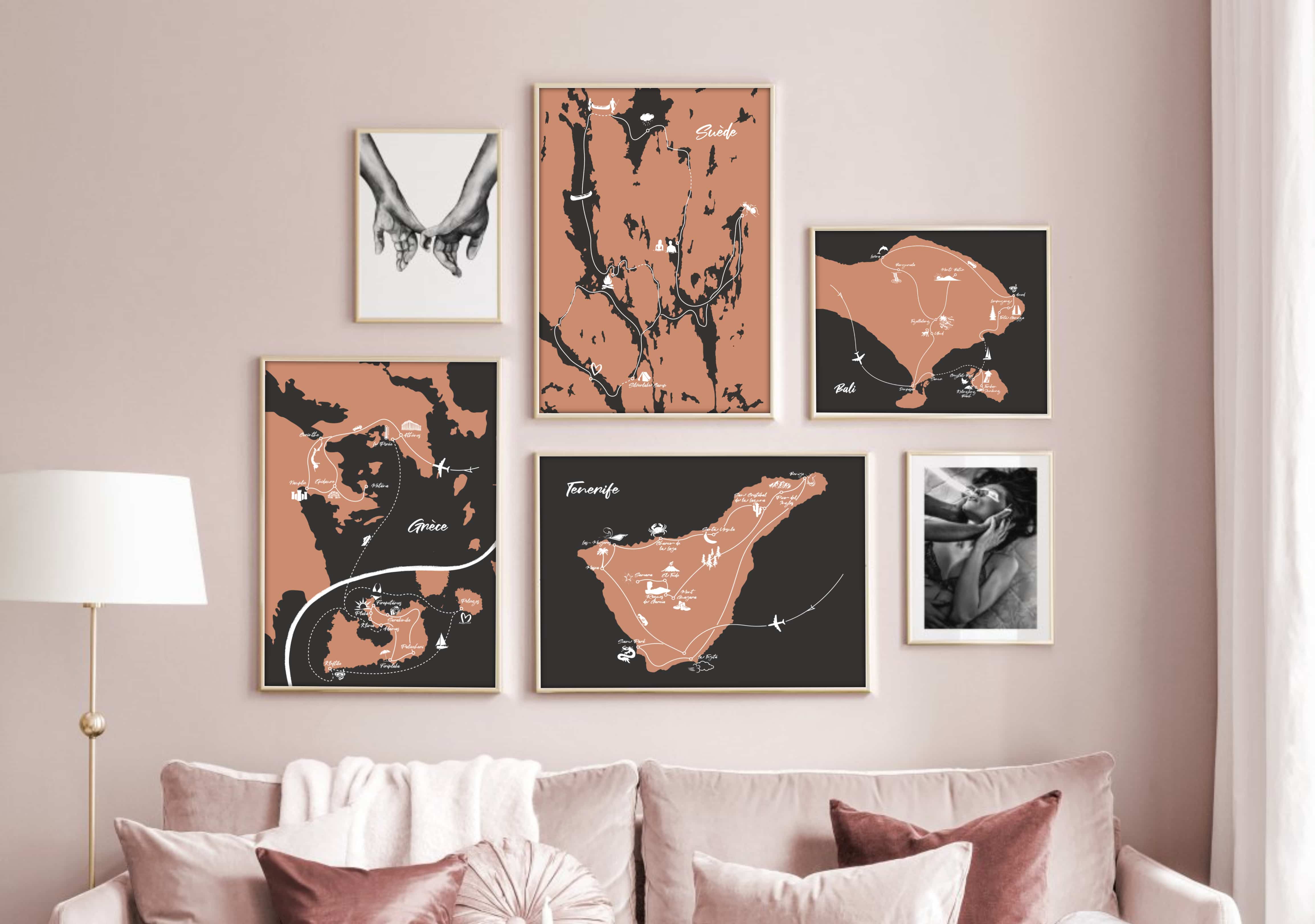 Idées de décoration originales pour un fan de voyages